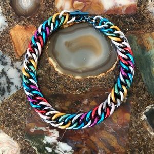 Retro Metal Chain Link Necklace